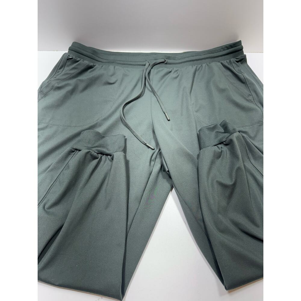 Zac & Rachel’s Women’s Active Joggers 3XL Green Drawstring Zippered Pockets